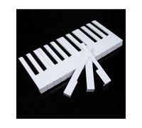 Touches de piano noires et blanches, pour la plupart des claviers, avec façade, kit complet de réparation de tuning, pour remplacement universel de piano, 1 lot (88 touches)
