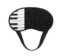 Touches de piano vintage, notes de musique,Masques de sommeil occultants, cache-yeux couvrants, masques de sommeil anti-lumière
