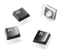 SteelSeries PrismCaps - Touches Double Shot Style Pudding - Thermoplastique PBT Durable - Compatible avec la Plupart des claviers mécaniques - Supports MX - Noir (Disposition Allemand)