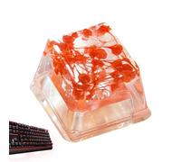 Touches de style pudding - Touches transparentes | Touches en résine - Touches de profil Gypsophila Sa | Clavier de jeu brillant à travers R4 translucide, expérience de frappe améliorée pour claviers