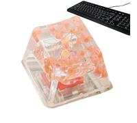 Touches de style pudding - Touches transparentes | Touches en résine - Touches de profil Gypsophila Sa | Clavier de jeu brillant à travers R4 translucide, expérience de frappe améliorée pour claviers