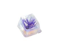 Touches décoratives en résine ESC en forme de fleur de pin pour claviers mécaniques avec une transparence exceptionnelle