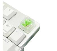 Touches décoratives en résine ESC en forme de fleur de pin pour claviers mécaniques avec une transparence exceptionnelle