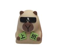 Touches en résine de couleur dégradée avec art animal - Capuchons de taille compacte - Construction légère pour interrupteurs mécaniques Capybara en résine