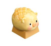 Touches en résine faites à la main pour petits pains d'ananas et de croix pour claviers mécaniques personnalisés