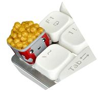 Touches en résine imprimées Collection Fast Food Shape Design unique pour claviers mécaniques Texture ergonomique Touches sur le thème des aliments pour la saisie