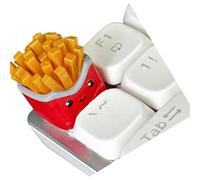 Touches en résine imprimées Collection Fast Food Shape Design unique pour claviers mécaniques Texture ergonomique Touches sur le thème des aliments pour la saisie