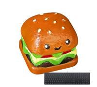 Touches Hamburger - Décoration de Clavier en résine, Jolies Touches de Jeu pour Taper du Plaisir, Touches personnalisées pour Femmes, Hommes, Adolescents, Programmation Informatique, Accessoires