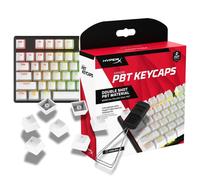 Touches HyperX PBT - Ensemble complet de touches Double Shot Mat riau PBT Disposition anglaise ( tats-Unis) 104 touches - Blanc