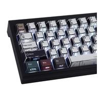 Touches PBT 132 touches manga à lumière mixte, style rétro, imprimé sur le côté, touches brillantes à travers la couleur, pour claviers mécaniques Cherry MX Switch ANSI et ISO