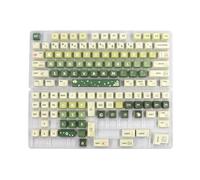 Touches PBT 133 touches vert clair à thème XDA pour clavier mécanique XDA commutateurs ForMX personnalisables en PBT - Profil XDA DyeSub - Touches personnalisées en anglais pour jeux vidéo