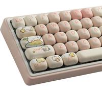 Touches PBT ¿ Lot de 129 touches rose mignon avec profil MOG pour commutateurs Cherry MX, disposition ISO/ANSI UK 104/87/74/61 60 clavier de jeu mécanique