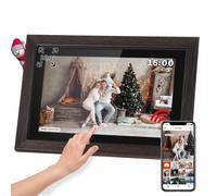 Touchez le cadre photo numérique Frameo Wi-Fi haut-parleur 10.1 '' LES + App