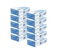 TouchGuard Gants à usage unique bleus en nitrile, non-poudré et sans latex, boîte de 10*100, taille M