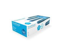 TouchGuard Gants jetables en vinyle bleu, non-poudré, boîte de 100, taille M