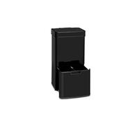 Klarstein Poubelle sans contact Inox noir 72 litres avec capteur