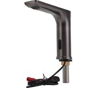 Touchless Electronic Faucet Battery Powered Vertical Bathroom Sink Faucet G1/2 Male Thread Gunmetal Grey