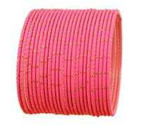 Touchstone Collection de bracelets exclusif glaçure bijoux de créateurs chauds bracelets spéciaux pour femme 2.75 Lot de 2 Rose vif