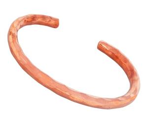 Touchstone Fabriqué à la main avec mes artisans qualifiés, joli bracelet en cuivre pur forgé à la main avec un bracelet en cuivre pur massif de calibre élevé dans un ton naturel pour femmes et