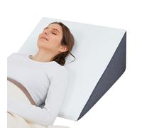 Touchutopia Coussin cale Triangulaire pour Dormir, 20,3 cm, 61 cm, 61 cm, Dessus en Mousse à mémoire de Forme, Coussin de Soutien surélevé, Housse Amovible et Lavable