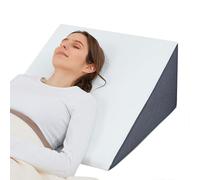 Touchutopia Coussin cale Triangulaire pour Dormir, 30,5 cm, 61 cm, 61 cm, Dessus en Mousse à mémoire de Forme, Coussin de Soutien surélevé, Housse Amovible et Lavable