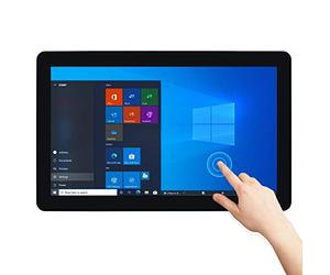 TouchWo PC industriel tout-en-un à écran tactile de 23,8", Intel i5, 4 Go de RAM, 128 Go SSD, 16:9 FHD 1080p, Windows 10, Smart Board pour salle de classe, réunion et jeux, USB, moniteur VGA et HD-MI