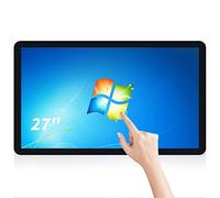 TouchWo PC industriel tout-en-un à écran tactile de 27", Intel i3, 4 Go de RAM, 128 Go SSD, 16:9 FHD 1080P, Windows 10, Smart Board pour salle de classe, réunion et jeux, USB, moniteur VGA et HD-MI