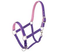 Tough 1 Licol rembourré pour Poney avec matériel satiné, Violet