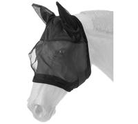Tough 1 Masque Anti-Mouches avec Oreilles, Noir, Taille Cheval