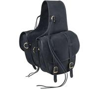 Tough 1 Sac de selle en cuir souple noir