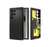 Spigen Tough Armor MagFit Coque pour Galaxy S24 Ultra, Compatible avec MagSafe Accessoires - Noir
