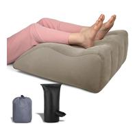 Tough Bison Coussin d'élévation des jambes - Oreiller gonflable pour dormir les jambes pour dormir, oreiller portable pour les jambes pour le gonflement, après une chirurgie, la circulation sanguine