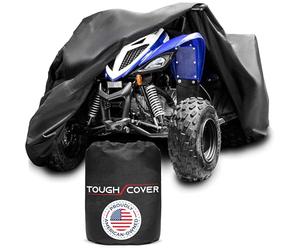 Tough Cover Basic Edition Housse de Protection Robuste en Tissu 210D de qualité Marine pour Kawasaki, Honda, Polaris, Yamaha et Plus Encore Protection Contre l'eau, Le Vent, Les UV Accessoires pour 4