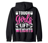 Tough Girls Lift Weights Motivational Fitness Sweat à Capuche