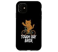 Tough Guy Biker Chat Mignon drôle Coque pour iPhone 11
