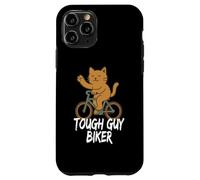 Tough Guy Biker Chat Mignon drôle Coque pour iPhone 11 Pro