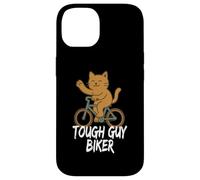 Tough Guy Biker Chat Mignon drôle Coque pour iPhone 14