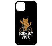 Tough Guy Biker Chat Mignon drôle Coque pour iPhone 14 Plus