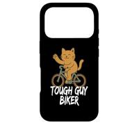 Tough Guy Biker Chat Mignon drôle Coque pour iPhone 17 Pro