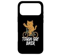 Tough Guy Biker Chat Mignon drôle Coque pour iPhone 17 Pro Max