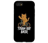 Tough Guy Biker Chat Mignon drôle Coque pour iPhone SE (2020) / 7/8