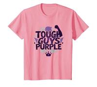 Tough Guys Purple : déclaration audacieuse pour Les Hommes confiants T-Shirt, Enfant, Rose, 3 Ans