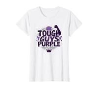 Tough Guys Purple : déclaration audacieuse pour Les Hommes confiants T-Shirt, Femme, Blanc, 3XL