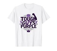 Tough Guys Purple : déclaration audacieuse pour Les Hommes confiants T-Shirt, Homme, Blanc, 3XL