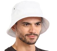 Tough Headwear Bob Homme et Femme pour Ete - Chapeau de Peche Chapeau de Plage Chapeau de Soleil Unisexe en Poly-Coton Léger et Respirant avec Protection UPF 50+ - Bob avec Bord