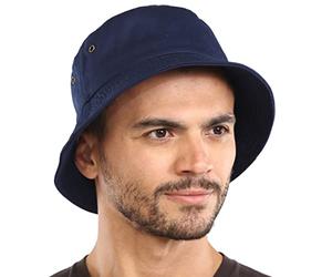 Tough Headwear Bob Unisexe pour Été - Chapeau de Pêche et Plage en Poly-Coton Léger et Respirant - Protection UPF 50+ Avec Bord