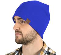 Tough Headwear Bonnet Toutes Tailles - Bonnet Stylé pour Femme et Homme - Maintien de la Chaleur en Hiver - Style Décontracté - Doux pour la Peau - Taille Adulte - Bleu