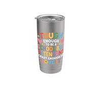 Tough School Bus Attendant Crazy Enough to Love It - Gobelet isotherme en acier inoxydable double paroi