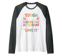 Tough School Bus Attendant Crazy Enough to Love It - Manche Raglan