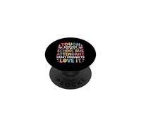 Tough School Bus Attendant Crazy Enough to Love It - PopSockets PopGrip Adhésif